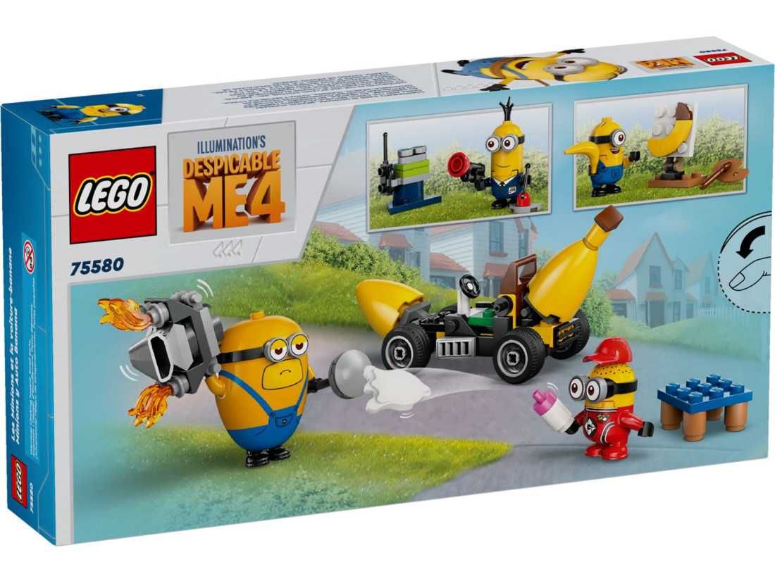Конструктор LEGO Minions 75580 Миньоны и машина-банан (136 Деталей)