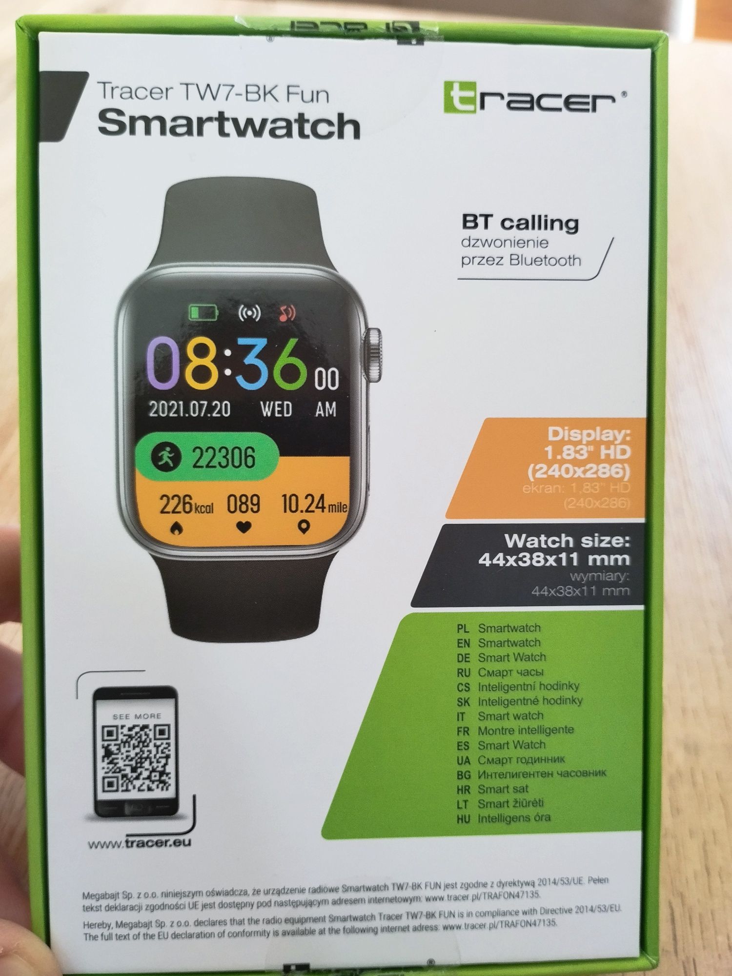 Smartwatch Tracer TW7 - BK Fun