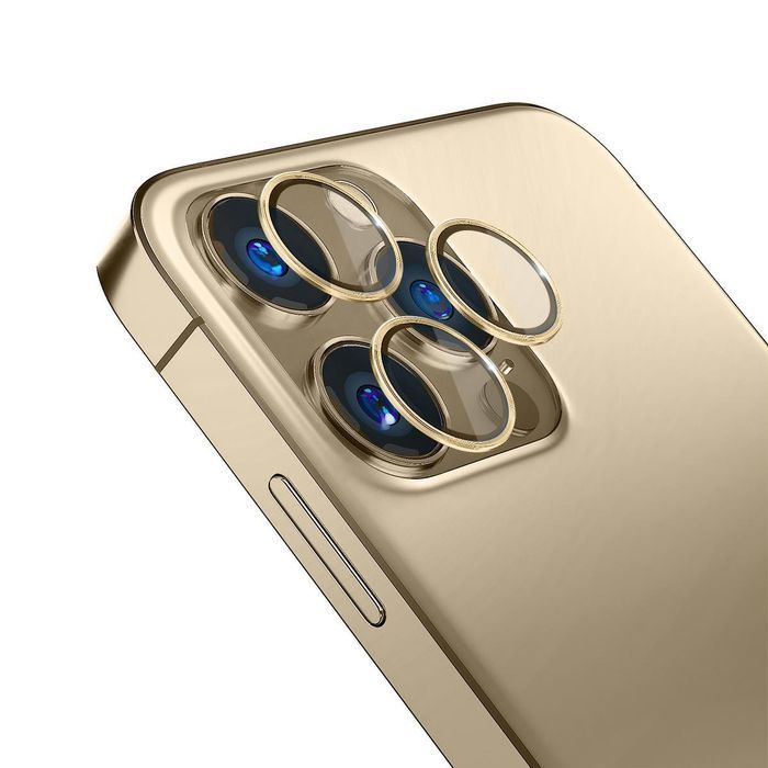 Zestaw Ochronny na Obiektyw iPhone 14 Pro - Złoty
