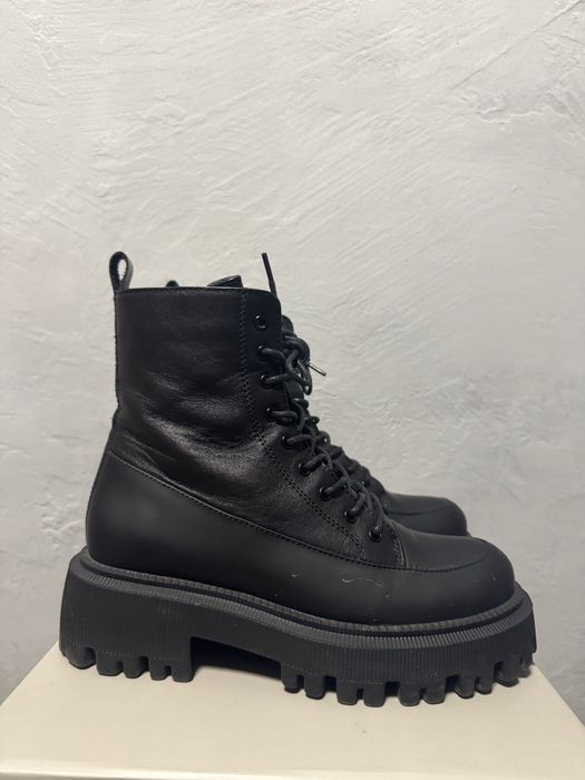 Чорні Чоботи на 24 см Б/У