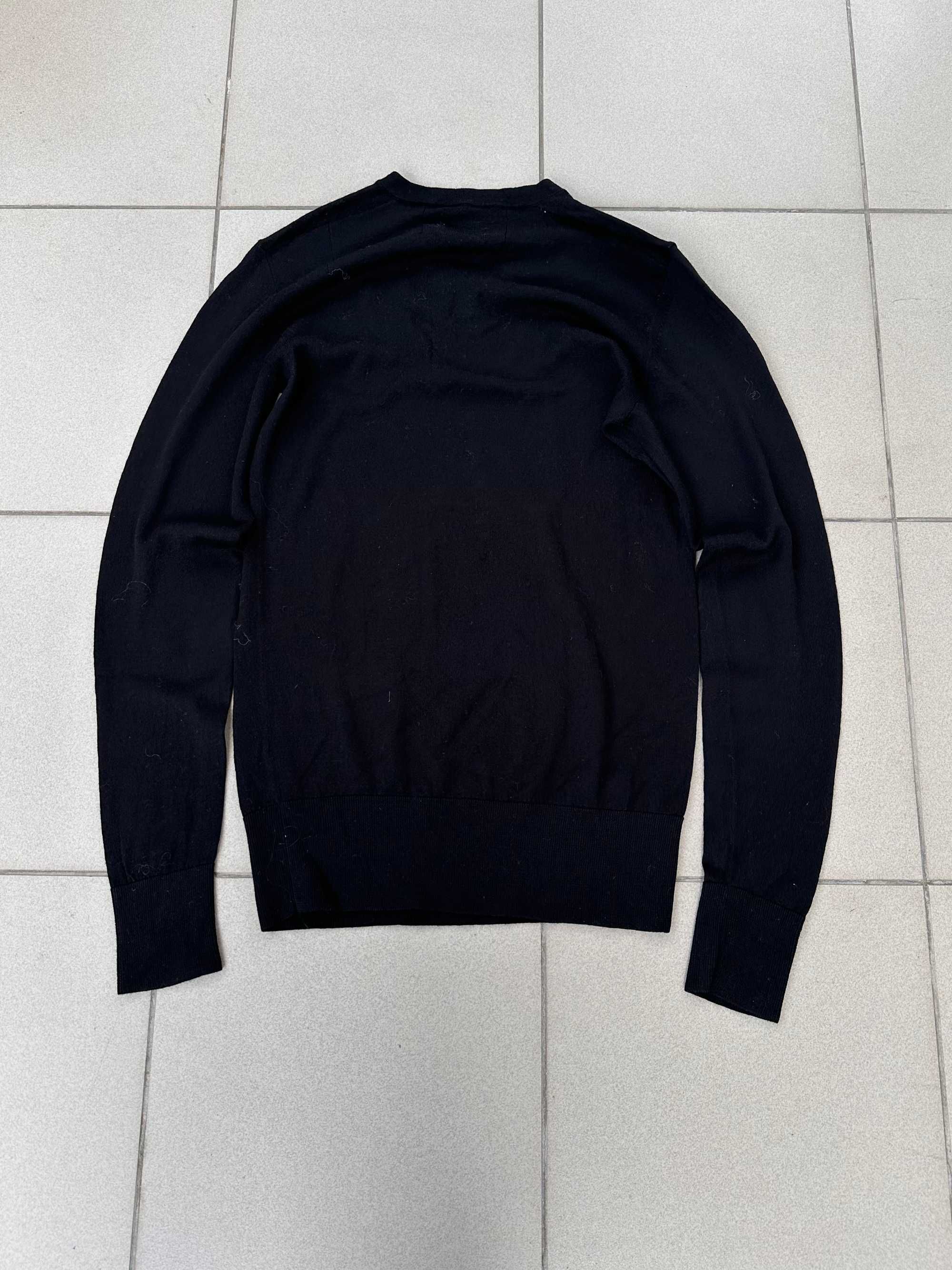 Sweter wełniany All Saints męski merino elegancki opium r. S