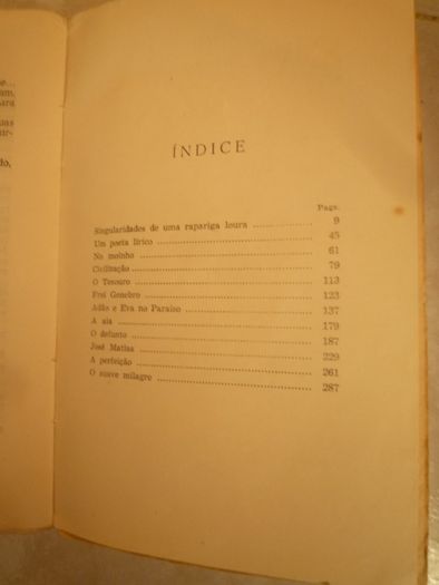 Contos", Eça de Queiroz, Edição Unica , Lello& Irmão Editores, de 1951