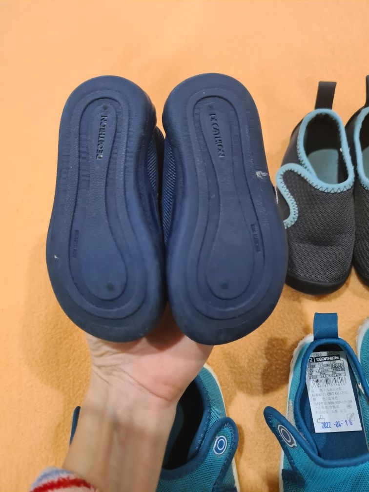 4 pares calçado respeitador decathlon bebé - tam 20 ao 24/25