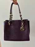 Fioletowa torebka do ręki Michael Kors