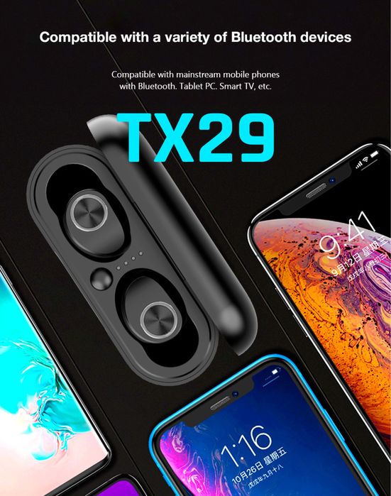 TX29 TWS nowe słuchawki bezprzewodowe bluetooth 5.0