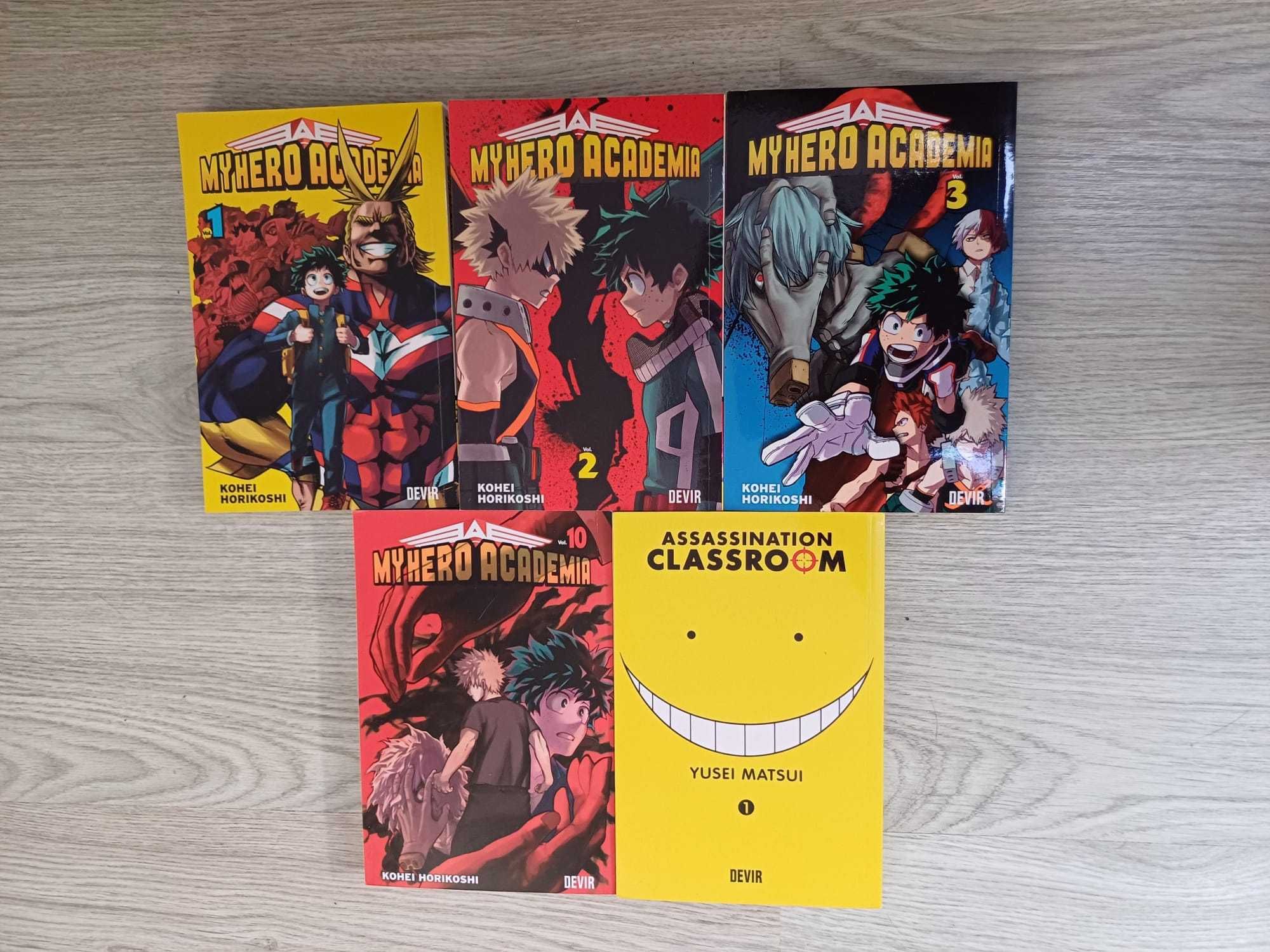 Naruto, One Punch Man, My Hero Academia (diversos números)