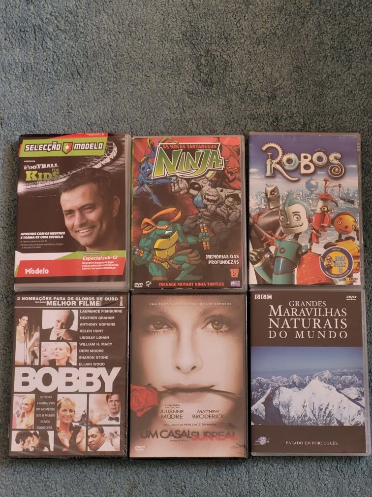 DVDs Infantis/Romances/Documentários