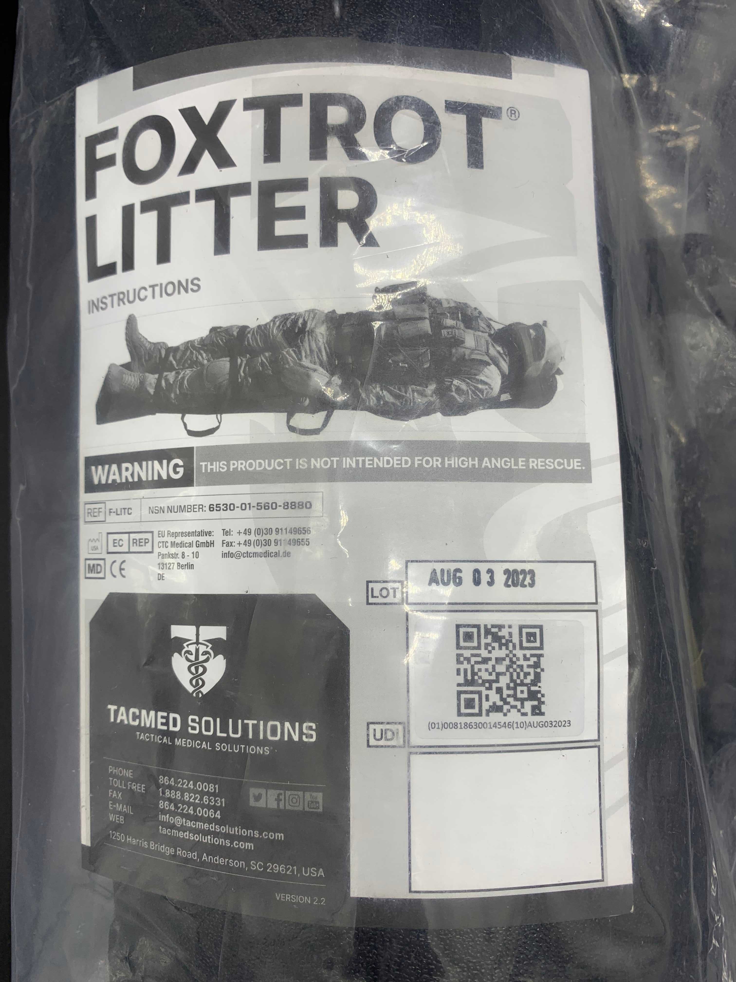Ноші-волокуші Foxtrot Litter з чохлом