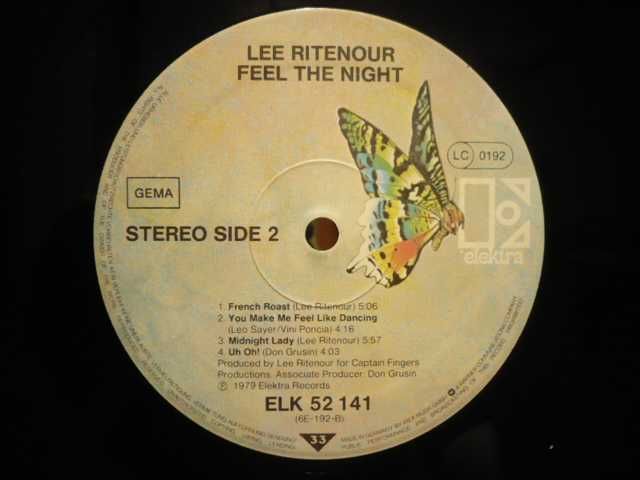 Płyta winylowa Lee Ritenour Feel the night.Zapraszam.