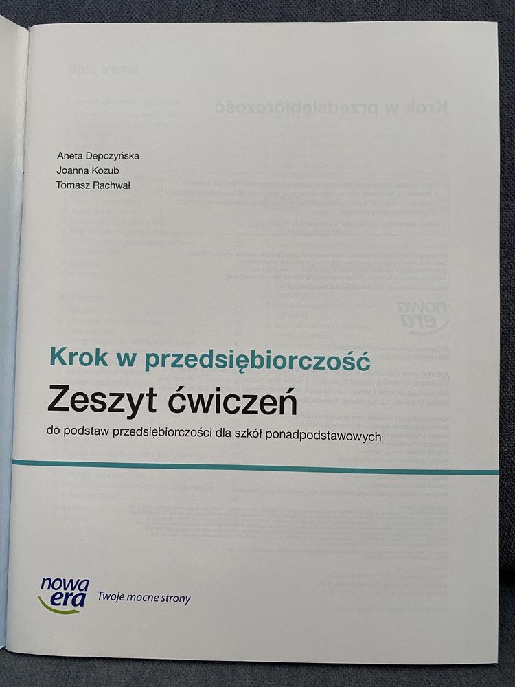 Krok w przedsiębiorczość liceum i technikum