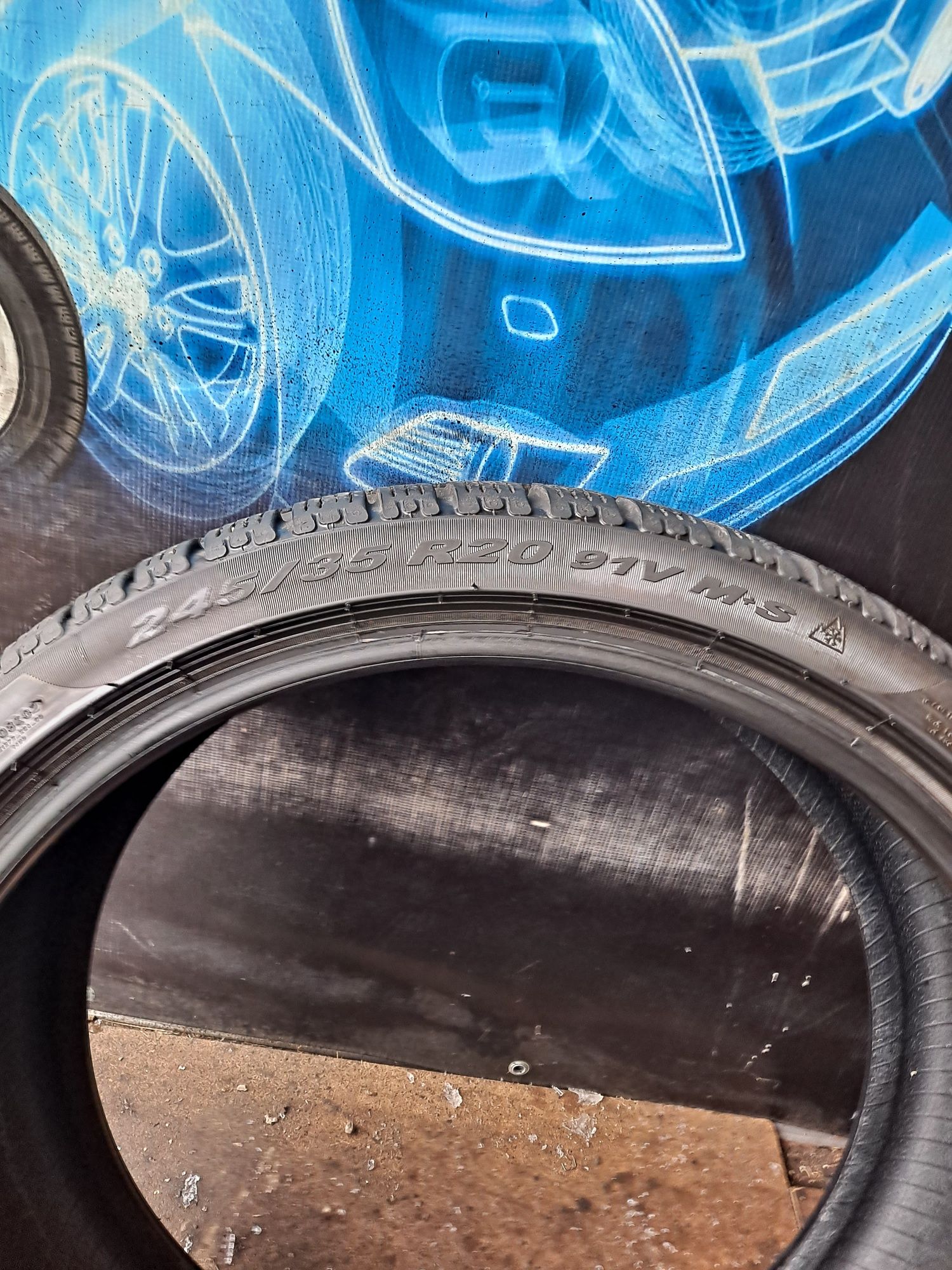 245/35/20 91V Opona zimowa Pirelli Sottozero  jak Nowa 8.5mm