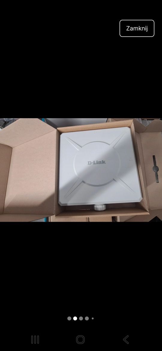Modem LTE + ruter+wzmacniacz PoE+adaptery montażowe do elewacji