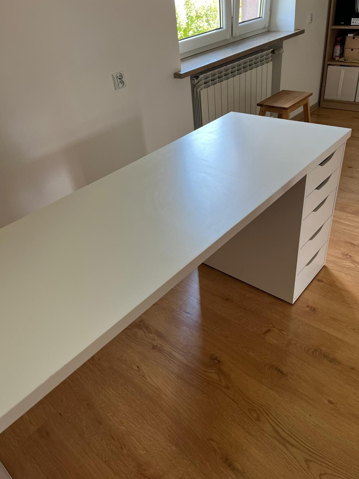 Blat biurka Alex IKEA 200x60 biały