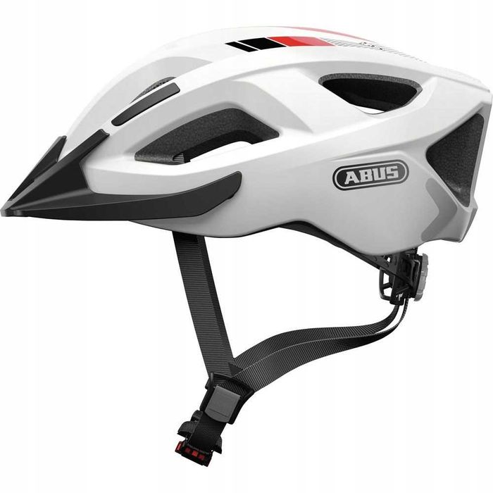 Kask Rowerowy Abus Aduro 2.0 LED  58-62 cm race white In Mold Zoom Evo