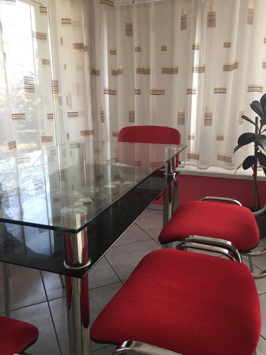 Склянний стіл/крісла