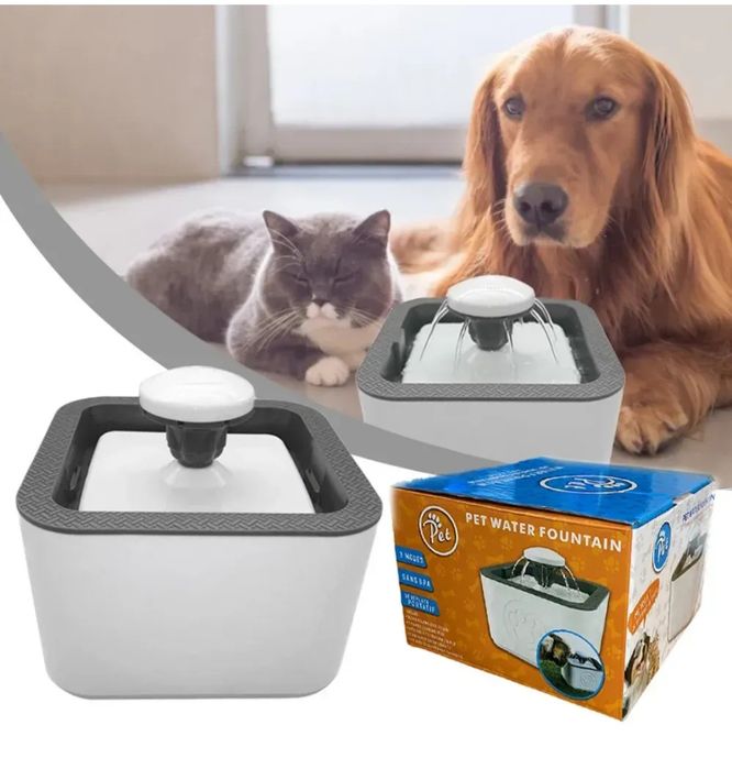 Автоматична напувалка - фонтанчик для домашніх тварин