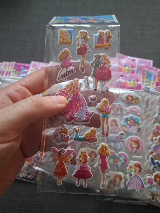 Naklejki wypukłe (dla dzieci) - 60 szt