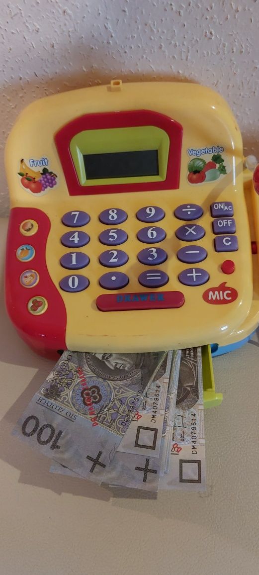 Kasa fiskalna dla dzieci,  interaktywna