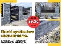 Bloczki ogrodzeniowe KOST-BET ogrodzenia ROYAL REALIZACJA MARAGO
