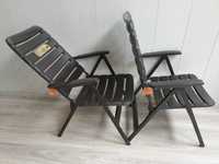 krzesło leżak aluminiowy lekki składany turystyczny KURZ RETRO lata 80