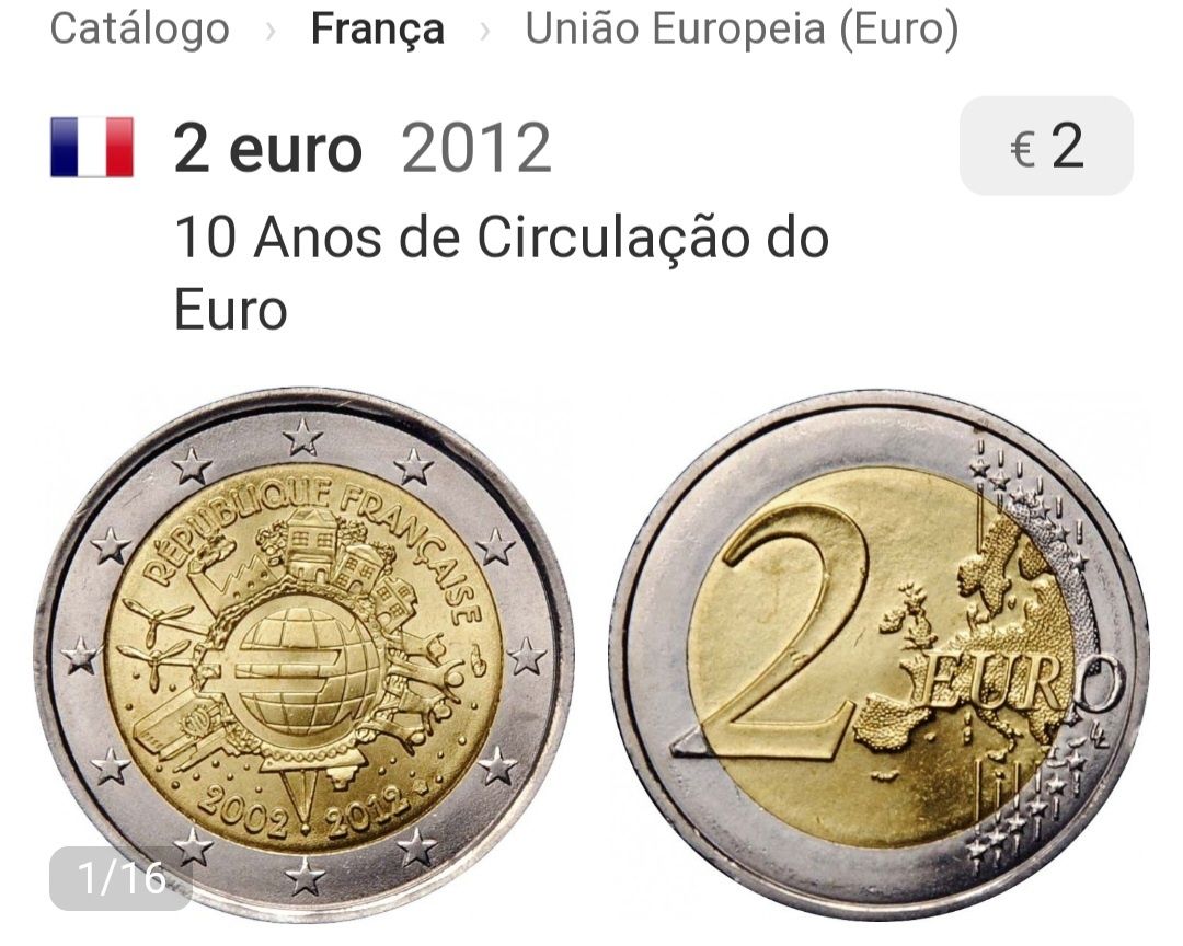 Moeda 2€, França 2012