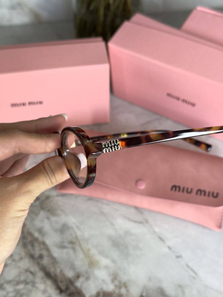Окуляри miu miu прозорі леопард сонцезахисні міу міу, очки миу миу