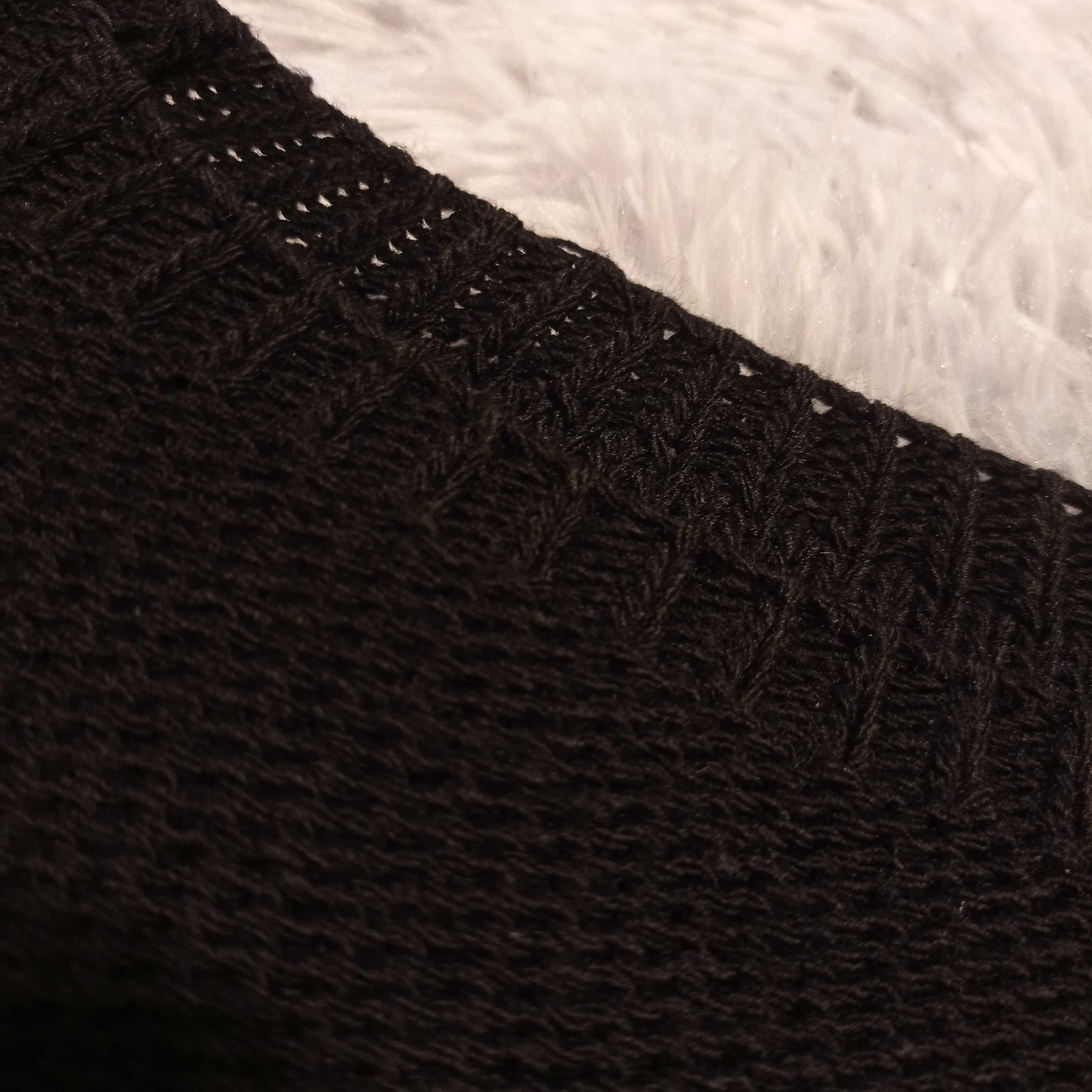 Sweter swetr sweterek czarny M