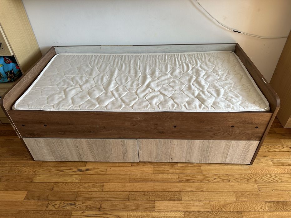 Дитяче ліжко з шухлядами 145*75