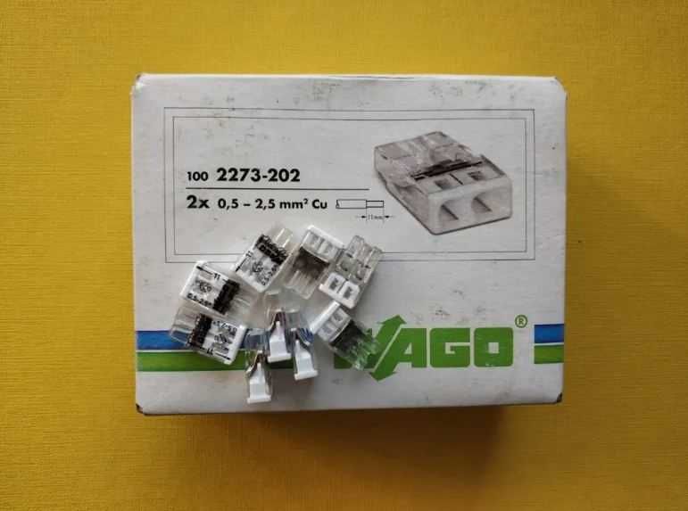 $ 2273-202 WAGO (по 5,8 грн/шт) (100 шт.) Оригінал 100%.