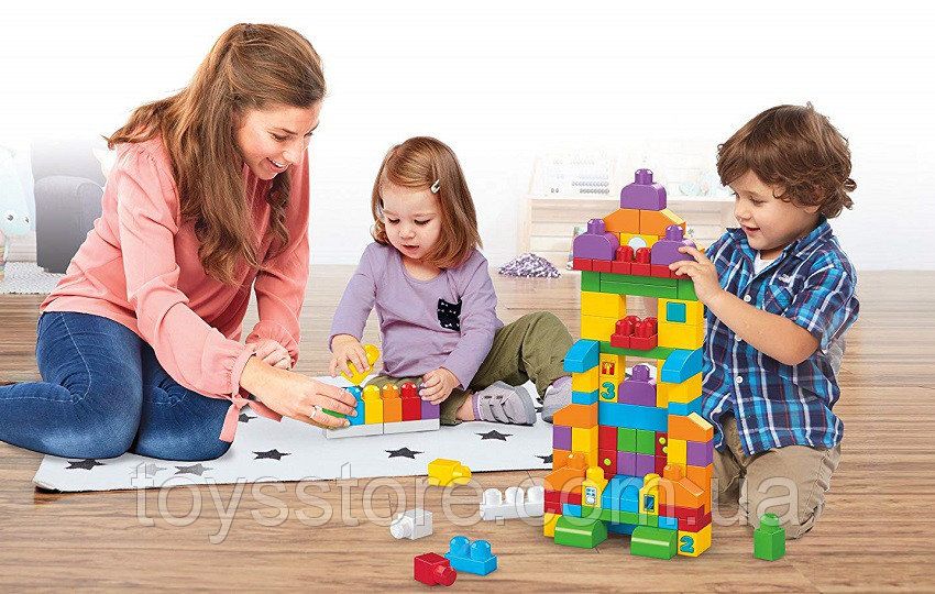 Конструктор Мега Блокс 150 деталей Давайте учиться Mega Bloks FVJ49