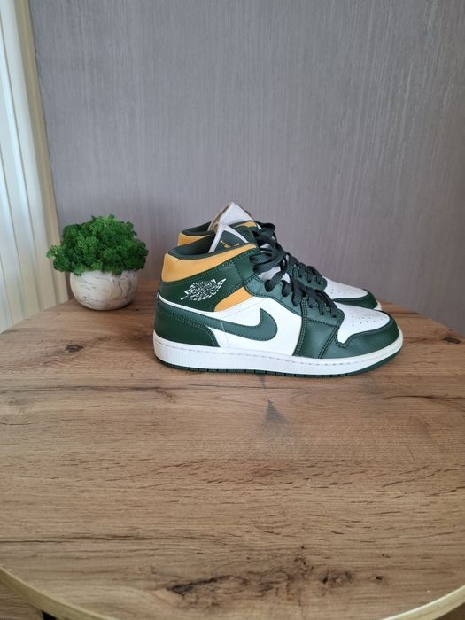 Высокие кроссовки Jordan 42р, кожаные хайтопы,  ботинки