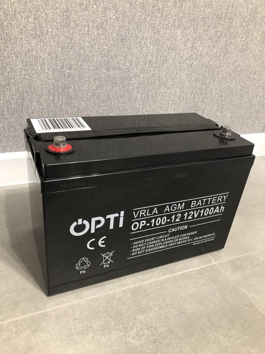 Аккумулятор VOLT OPTI AGM VRLA 100Ah 12V (6AKUV100AG)