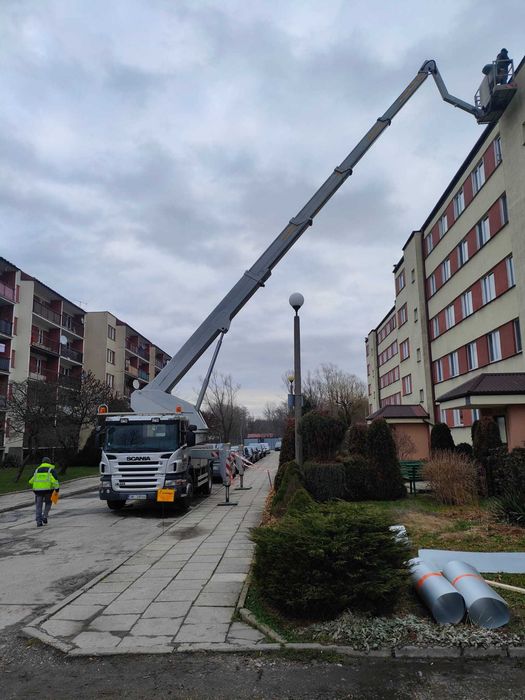 Wynajem dźwig 30-130 ton, podnośnik koszowy zwyżka hds usługi dźwigowe