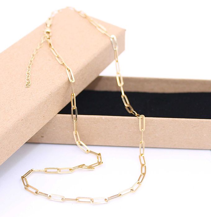 Złoty łańcuszek p.585/5,31g - spinacze