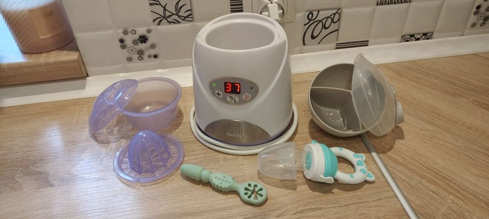 Podgrzewacz do mleka + akcesoria dla niemowląt 20 zł