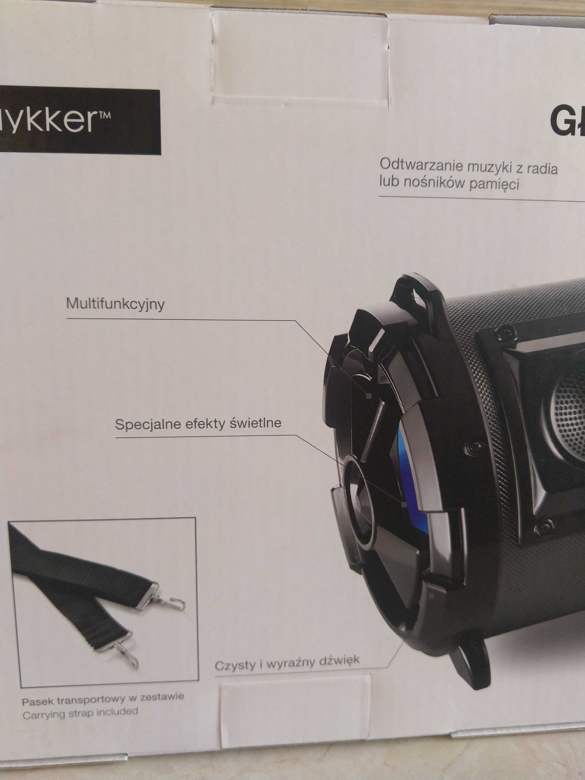 OKAZJA Głośnik bezprzewodowy karaoke z mikrofonem USB Bluetooth Wysyła