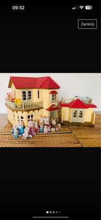 domek sylvanian families+ cream house. wyposazenie i figurki.