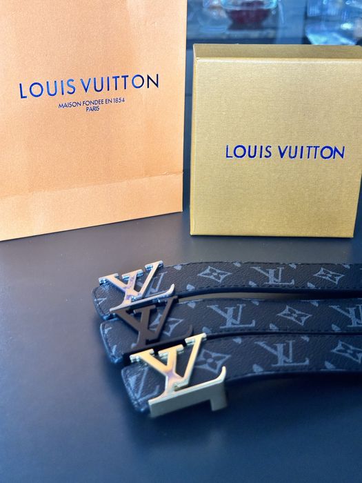 Ремінь Louis Vuitton Belt | Шкіряний ремінь LV | Пояс Луі Вітон