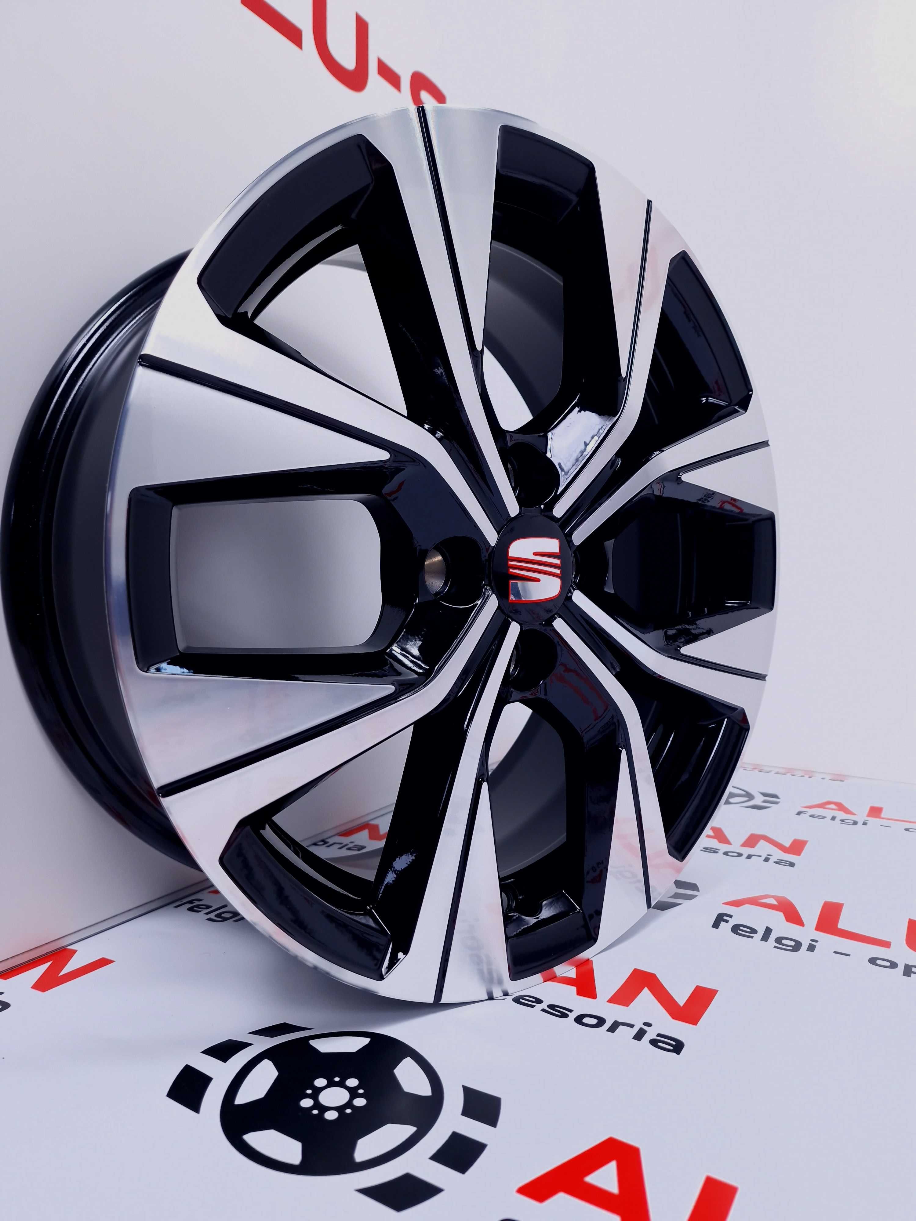 NOWE alufelgi SEAT 16" 4x100: Czarny Poler