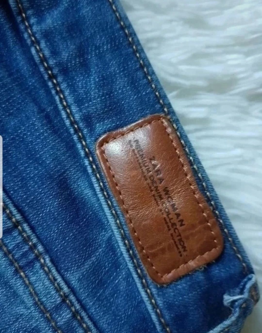 Jeansy zara r.34 xs z dziurami modny krój Premium denim mega okazja