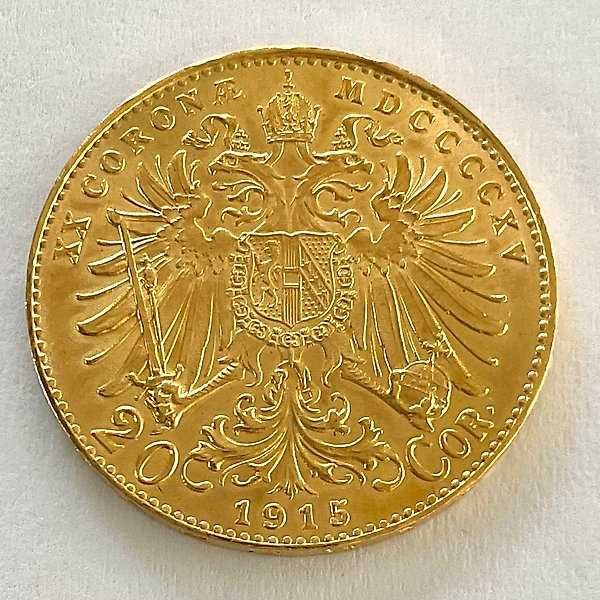 20 Coronas- Francis Joseph I (Ouro) Império Austríaco