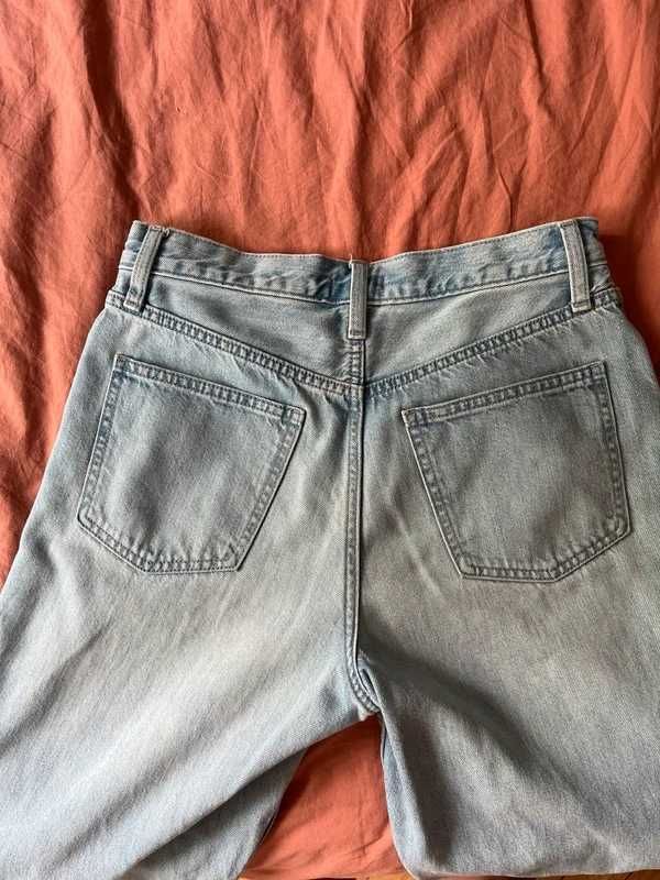 Jeansy Uniqlo wide straight
