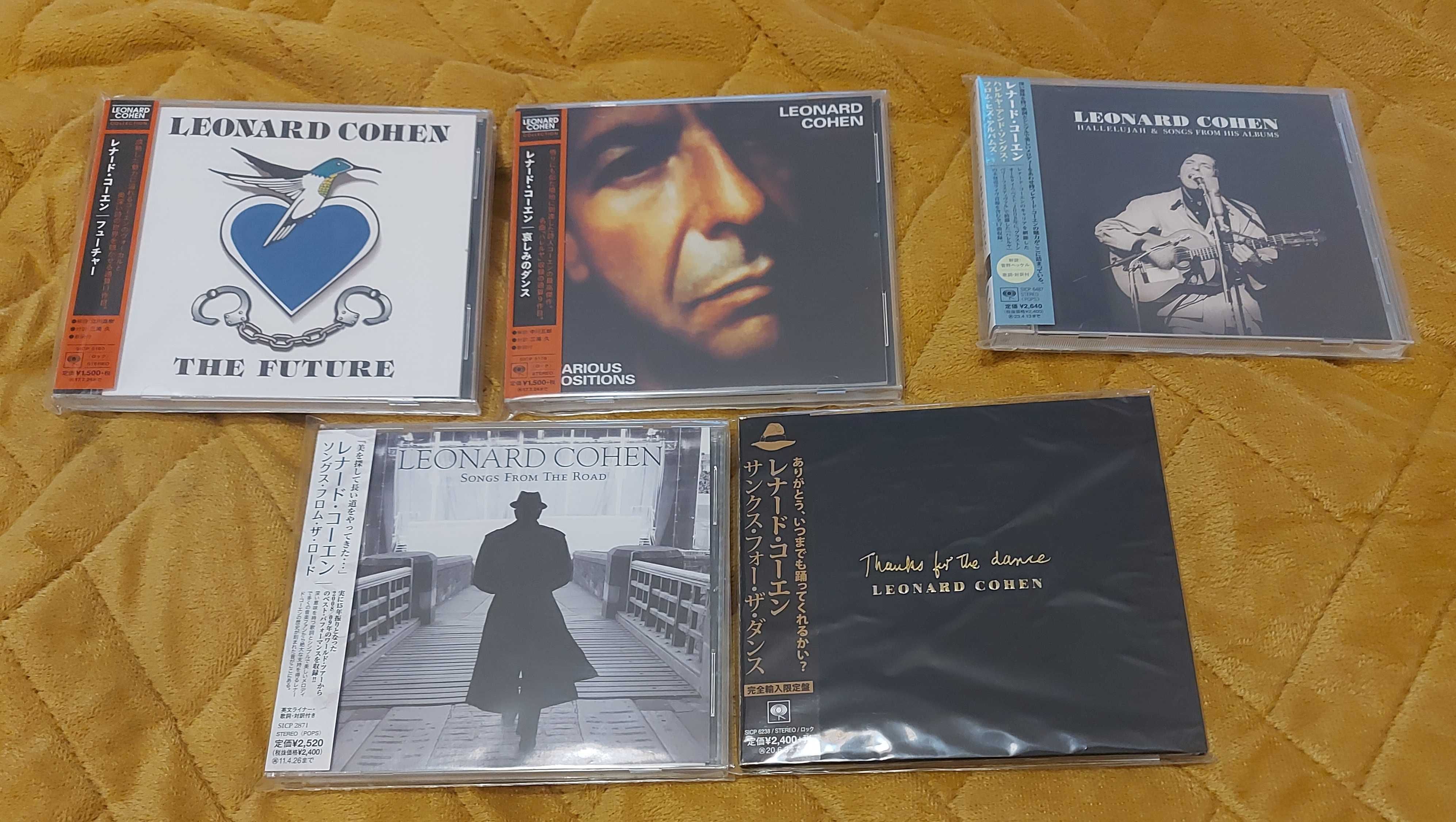 Leonard Cohen zestaw pakiet 5 płyt CD wydania japońskie Japan