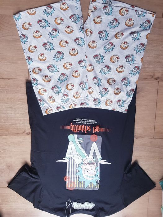 Nowa bawełniana piżama męska marki Rick and Morty rozmiar XL.