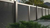Przęsło aluminiowe żaluzjowe panel ogrodzeniowy kolekcja OPTIMA 2x2,2m