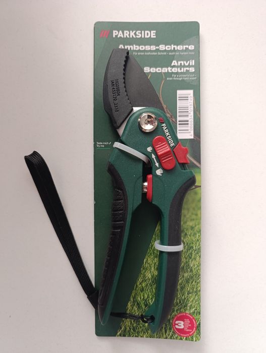Секатор садовий Parkside Ножиці ковадла