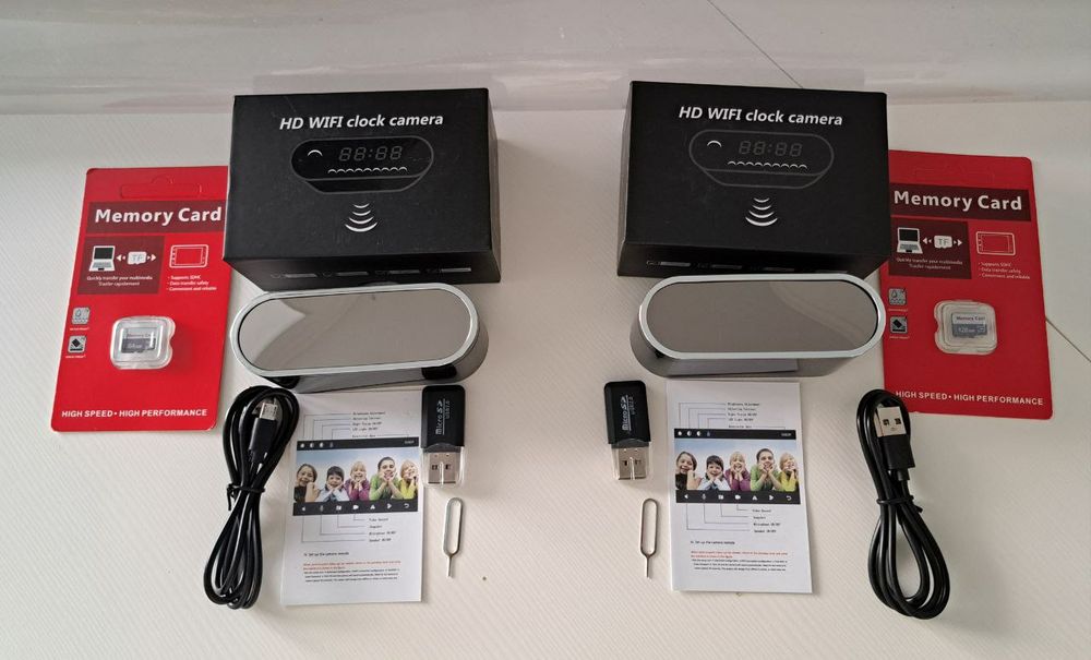 Міні камера, WIFI, будильник, часи, нічне бачення. Карта пам'яті.