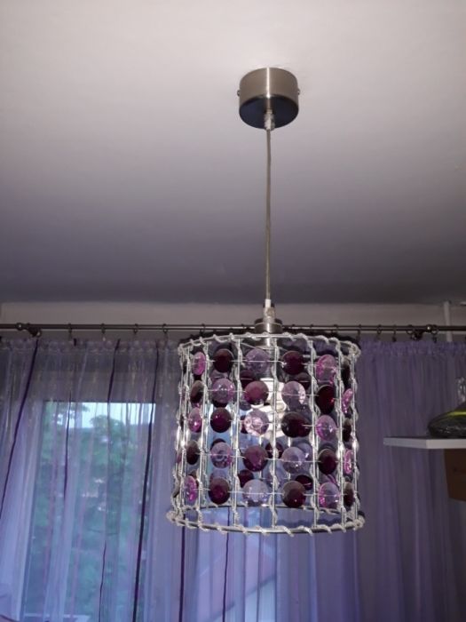Lampa wisząca kryształki