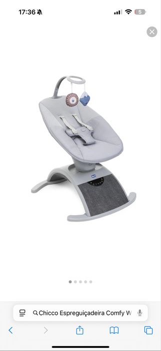 Chicco Espreguiçadeira Comfy Wave – Silverspring