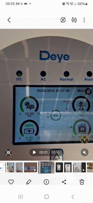 Fotowoltaika 11.6kw /17kwh pełna hybryda off-grid DEYE UPS 3 Fazy
